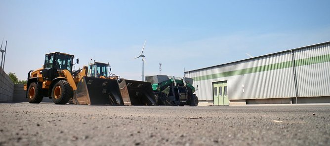 Mehr Platz f&uuml;r Gr&uuml;nabfall - S&uuml;dharzwerke weihen Anlagenerweiterung ein (Foto: Angelo Glashagel)