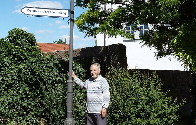 Manfred Knabe am Ziel seiner Bem&uuml;hungen (Foto: privat)
