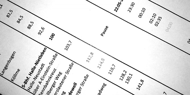 "Laufplan" (Foto: privat)