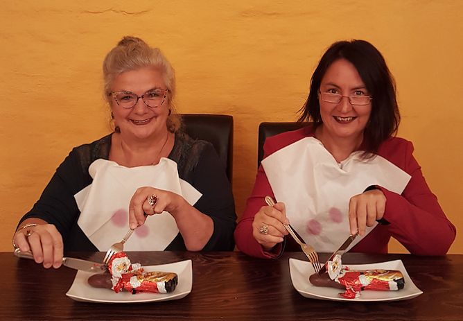 Weihnachtslesung mit Anja Eisner und Susanne Hinsching (Foto: Kunsthaus Meyenburg)