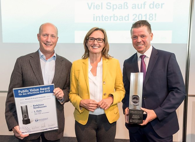Public Value Award f&uuml;r das Nordh&auml;user Badehaus (Foto: Deutsche Gesellschaft f&uuml;r B&auml;derwesen e. V. (DGfdB))