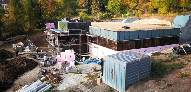 Neuer Hochbeh&auml;lter in BLeicherode (Foto: Wasserverband Nordhausen)