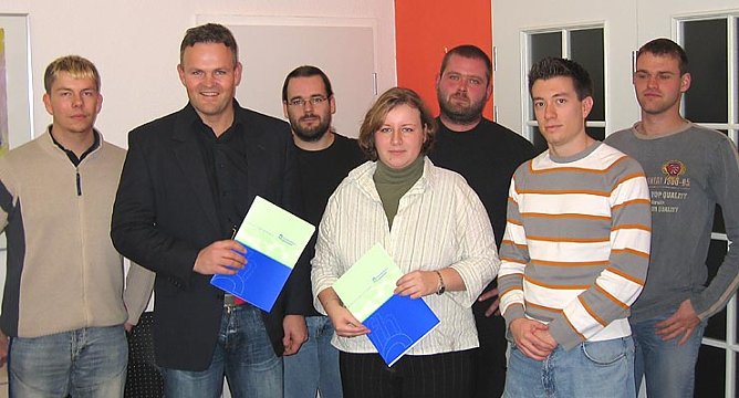 Rektor und Fachschaftsrat (Foto: fhn)