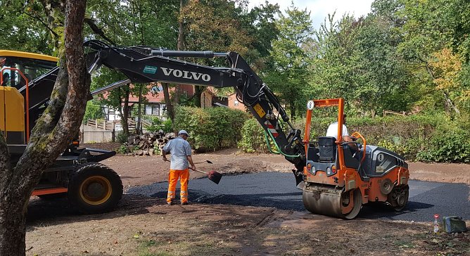 Basketballplatz errichtet (Foto: JuSoWe)