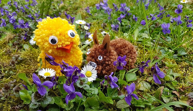 Osterbasteln (Foto: F. D&ouml;ll/Biosph&auml;renreservates Karstlandschaft S&uuml;dharz)