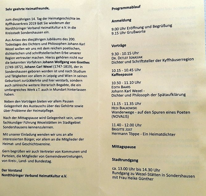 14. Tag der Heimatgeschichte (Foto: privat)