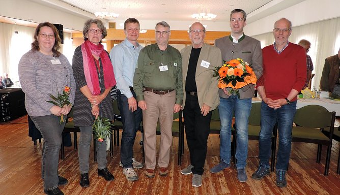 Der neu gew&auml;hlte Vorstand (Foto: Harzklub)