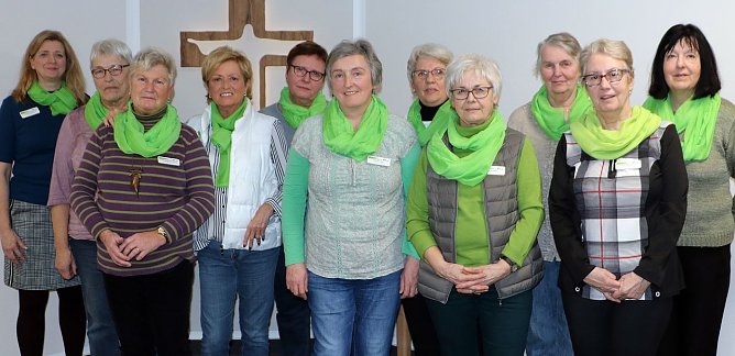 Die Gr&uuml;nen Damen am S&uuml;dharz Klinikum (Foto: SHK)