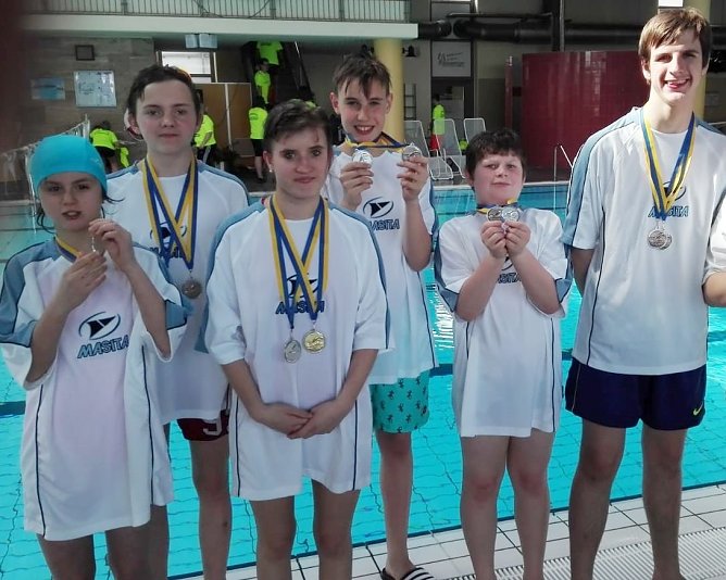 F&ouml;rderzentrum St.Martin Nordhausen war erfolgreich vertreten beim Th&uuml;ringer Schwimmwettkampf  in M&uuml;hlhausen (Foto: F&ouml;rderzentrum St. Martin)