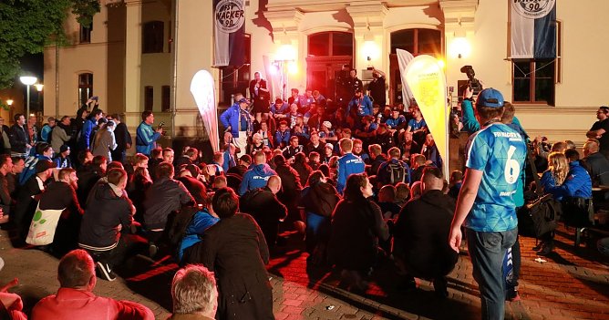 Feier nach dem Pokalsieg (Foto: Landratsamt Nordhausen)