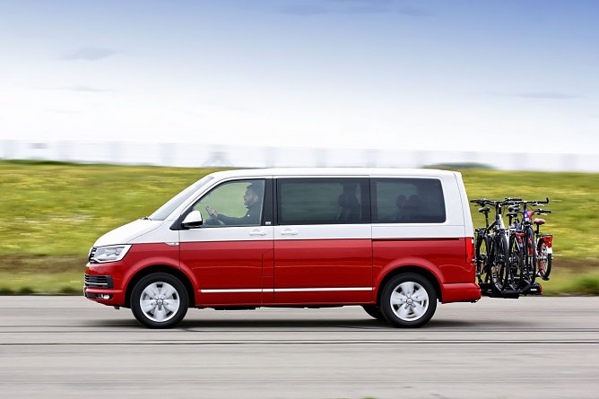 Der Fahrradträger VeloSpace XT 3 von Thule auf der Teststrecke. (Foto: ADAC) Der Fahrradträger VeloSpace XT 3 von Thule auf der Teststrecke. (Foto: ADAC)