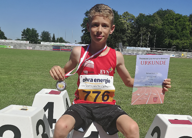 Damian Bachmann konnte sich in f&uuml;nf Disziplinen gegen die Th&uuml;ringer Konkurrenz durchsetzen (Foto: HSG Nordhausen)