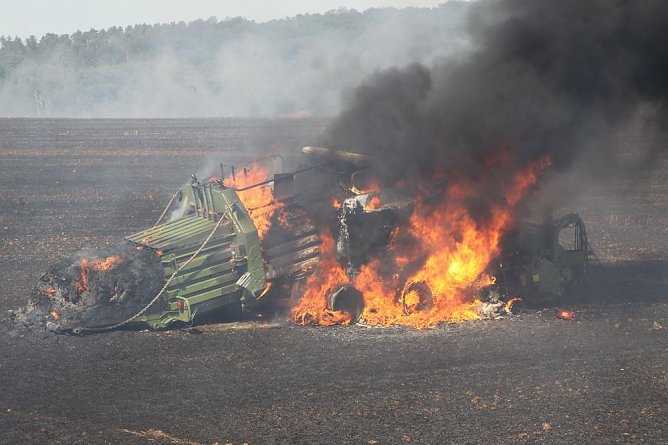 Brand in Neuheide (Foto: Silvio Dietzel)