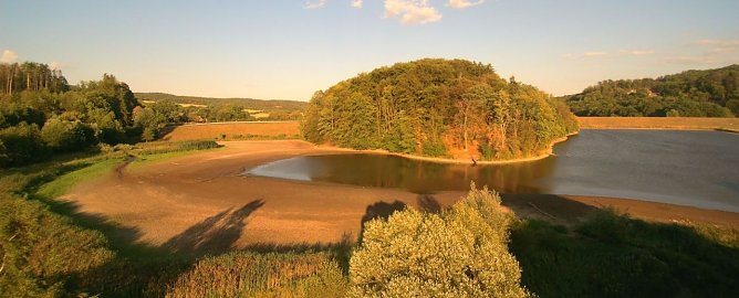 Die Talsperre im vorigen Jahr (Foto: Peter Blei)