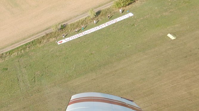Flug auf Wolke sieben (Foto: Peggy Jahn) Flug auf Wolke sieben (Foto: Peggy Jahn)