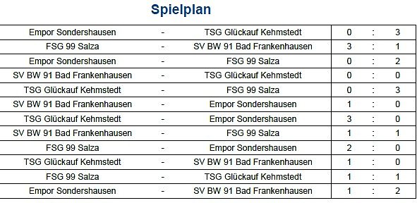 Endstand Kreismeisterschaft im Hallenfu&szlig;ball der Junioren (1) (Foto: NTKFA)