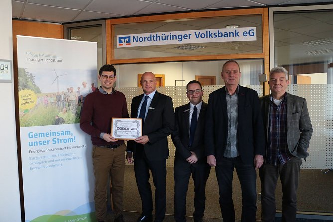 v.l.: Sebastian Kupfer, Peter Herbst, Maik Wei&szlig;kopf, Hans-J&uuml;rgen Wendt, Claus M&uuml;ller (Foto: Angelo Glashagel)