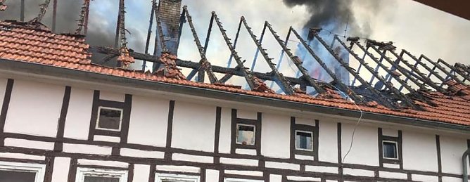 Wohnhaus in W&uuml;lfingerode abgebrannt (Foto: S. Dietzel)