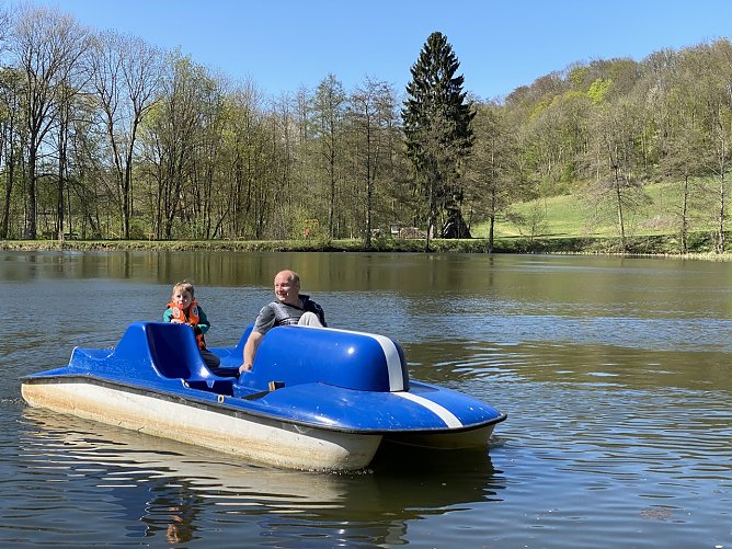 Mike Muth auf dem Gondelteich (Foto: Sandra Witzel) Mike Muth auf dem Gondelteich (Foto: Sandra Witzel)