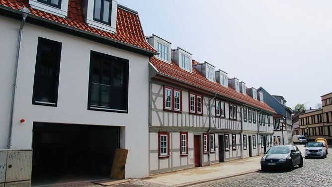 In den neuen SWG-Wohnungen Am Alten Tor werden die ersten Mieter erwartet (Foto: Angelo Glashagel)