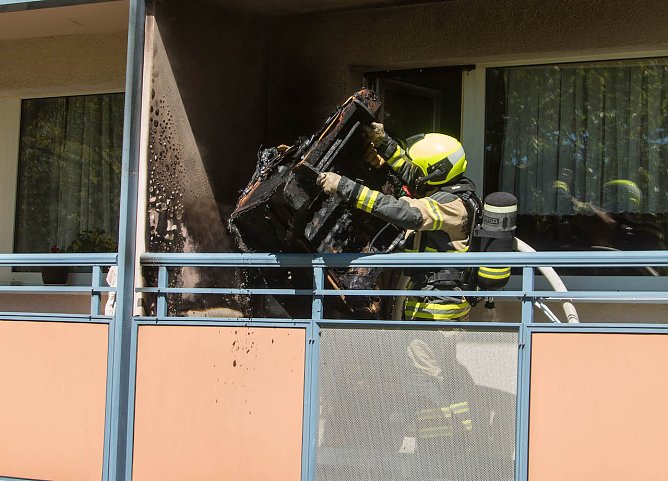 Balkonbrand (Foto: S.Tetzel)