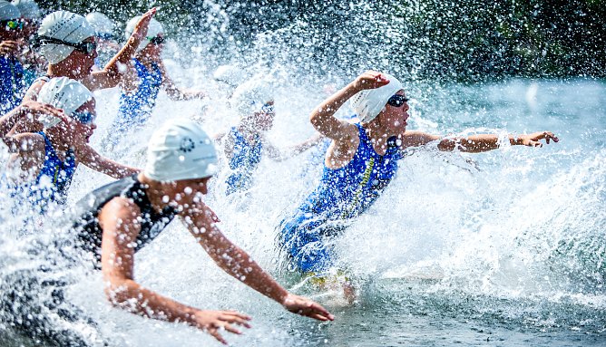 Triathlon-Start (Foto: Christoph Keil)