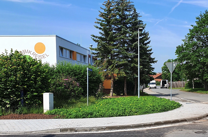 Die firsch sanierten Gehwege an der Schuhmannstra&szlig;e  (Foto: Stadtverwaltung Nordhausen)