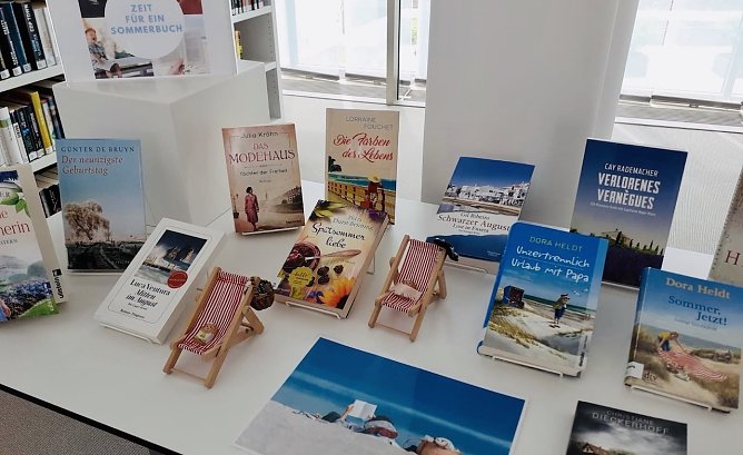 Bücherauaswahl zum Sommer (Foto: ©Stadtbibliothek Nordhausen) Bücherauaswahl zum Sommer (Foto: ©Stadtbibliothek Nordhausen)