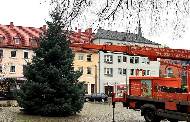 Weihnachtsbaum 2019: Hier k&ouml;nnte 2020 Ihr Baum stehen. (Foto: &copy;Stadtverwaltung Nordhausen)