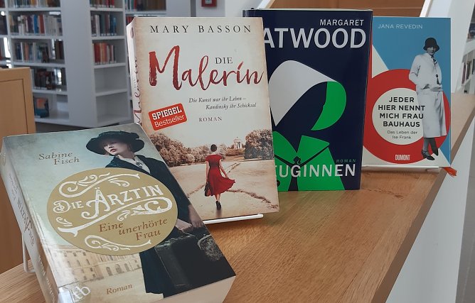 Lesetipp zu "starken Frauen" (Foto: Stadtbibliothek Nordhausen)