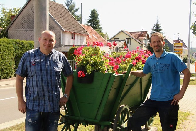 Mit Kreativität und Mut durch die Krise: Mike Muth und Stefan Hofmann (Foto: agl) Mit Kreativität und Mut durch die Krise: Mike Muth und Stefan Hofmann (Foto: agl)