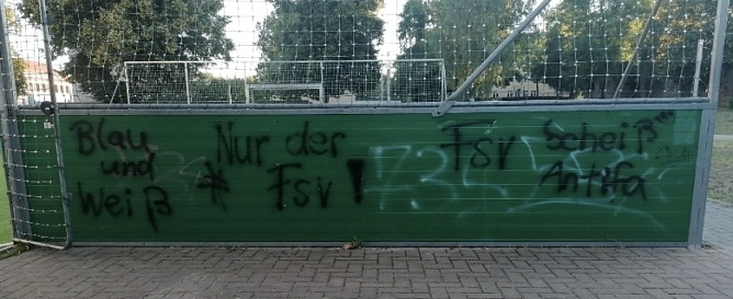 Grafitti auf dem Petersberg (Foto: Stadtverwaltung Nordhausen) Grafitti auf dem Petersberg (Foto: Stadtverwaltung Nordhausen)