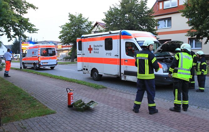 Unfall in Sollstedt (Foto: S.Dietzel) Unfall in Sollstedt (Foto: S.Dietzel)