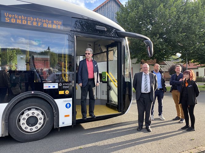 E-Bus in Neustadt (Foto: Sandra Witzel) E-Bus in Neustadt (Foto: Sandra Witzel)