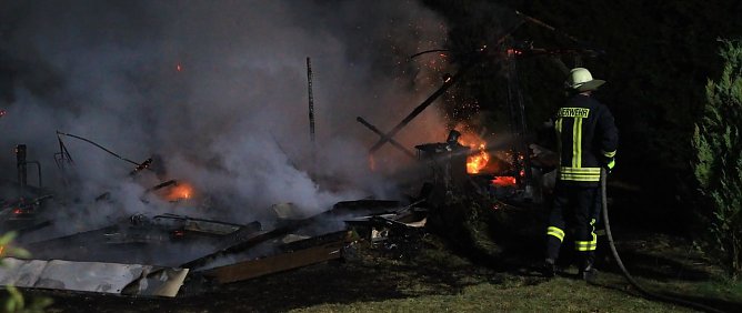Feuer auf dem Campingplatz (Foto: S. Dietzel)