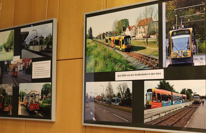 120 Jahre Stra&szlig;enbahn - Fotoausstellung in der Bibliothek (Foto: Stadtverwaltung Nordhausen)