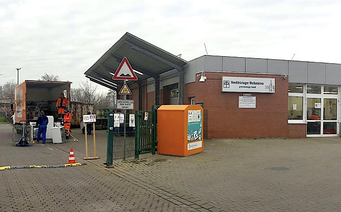 E-Schrott-Sammelstelle in Niedersalza (Foto: LK NDH)