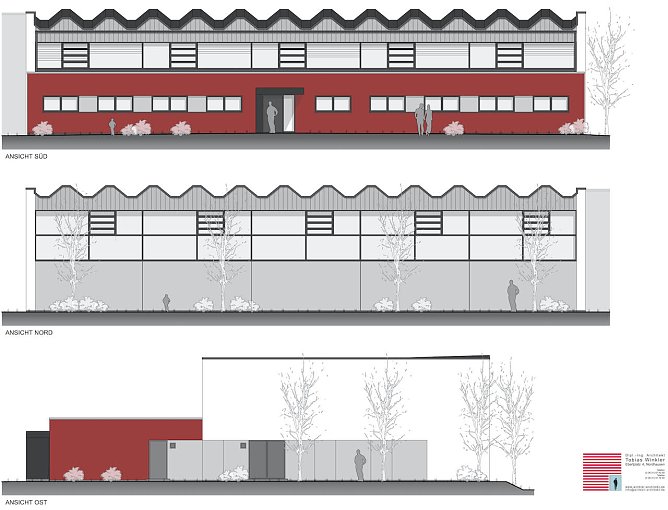 Sporthallenansicht (Foto: LRA NDH) Sporthallenansicht (Foto: LRA NDH)