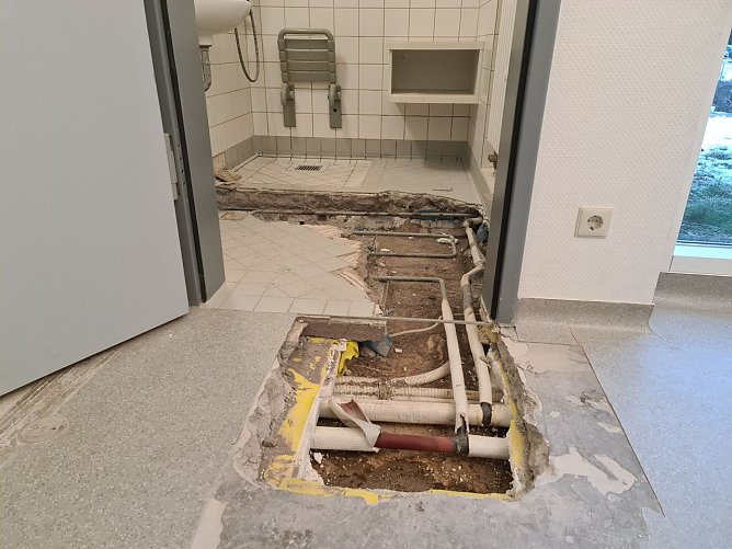 Havarie in der Kinderklinik (Foto: Südharz Klinikum Nordhausen) Havarie in der Kinderklinik (Foto: Südharz Klinikum Nordhausen)