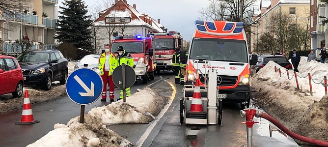Bochumer Stra&szlig;e ist abgesperrt (Foto: S. Dietzel)