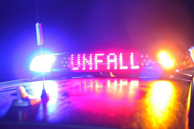 Unfall auf der Autobahn am Sonntagabend (Foto: S.Dietzel)