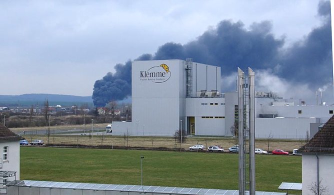 Brand in Nordhausen (Foto: nnz)