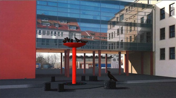 "Come together" wird das Kunstwerk hei&szlig;en, welches den Schulhof des Humboldt-Gymnasiums in Zukunft zieren soll (Foto: Eva Skupin)