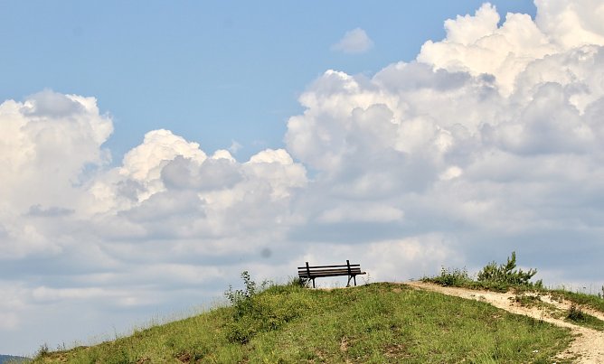 Gipskarst-Naturschutzgebiet Sattelk&ouml;pfe" -H&ouml;rninger Klippen"  (Foto: Eva Maria Wiegand)