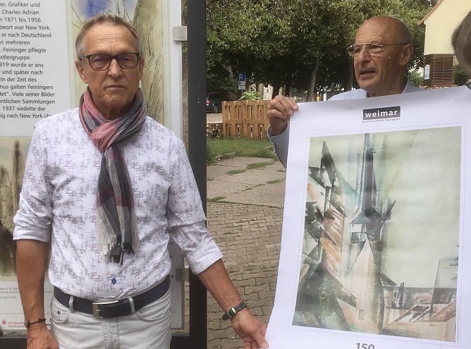 Wolfgang R. Pientka (l.) während der Ehrung in Weimar (Foto: W.R. Pientka) Wolfgang R. Pientka (l.) während der Ehrung in Weimar (Foto: W.R. Pientka)