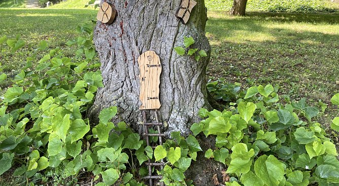 Treppe ins Feenhaus im Schlosspark Ebeleben (Foto: oas) Treppe ins Feenhaus im Schlosspark Ebeleben (Foto: oas)