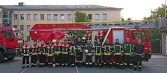  Die Kameradinnen und Kameraden der Freiwilligen Feuerwehr Nordhausen (Foto: &copy;Berufsfeuerwehr Nordhausen)