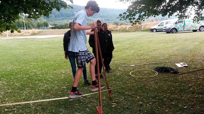 Geschicklichkeitsübungen in Hainrode (Foto: G.zeitler) Geschicklichkeitsübungen in Hainrode (Foto: G.zeitler)