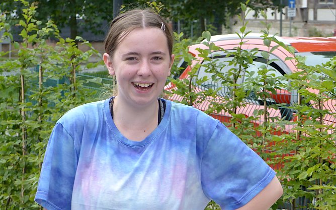 Fr&ouml;hliche Teilnehmer beim Schul- und Sportfest (Foto: C.B&ouml;ck)