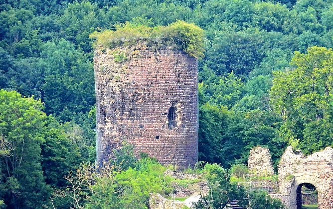 Die Ruine der Ebersburg bei Herrmannsacker (Foto: P.Blei)